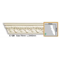 Полиуретановый карниз C 129